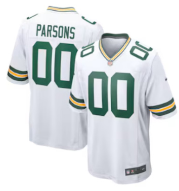 Men Custom green bay packers white 2025 Nike NFL jersey